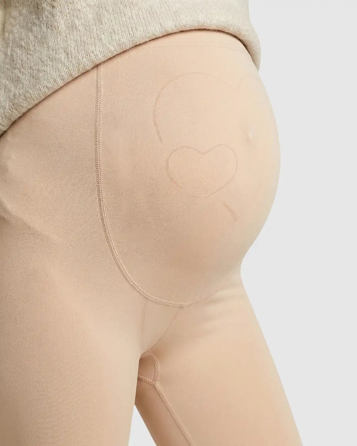 Bump Society – The Support Collection: High-Waist Belly Support Footless Design Maternity Leggings