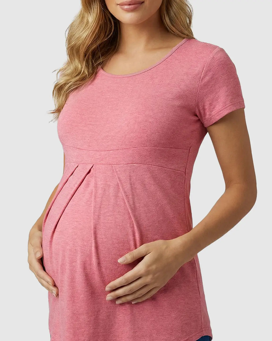 Bump Society – The Comfort Collection: Gathered Empire Waist Elegant Maternity Top
