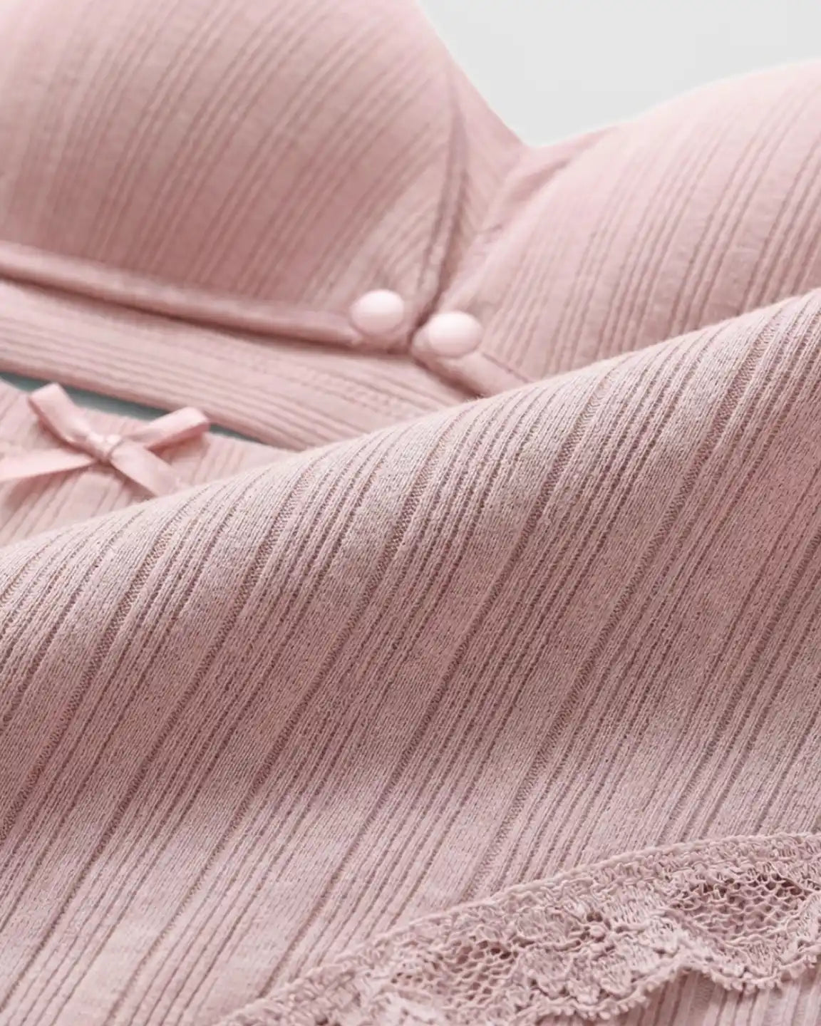 Bump Society – The Nursing Collection: Wire-Free Breathable High-Waist Maternity Nursing Bra & Panty Set