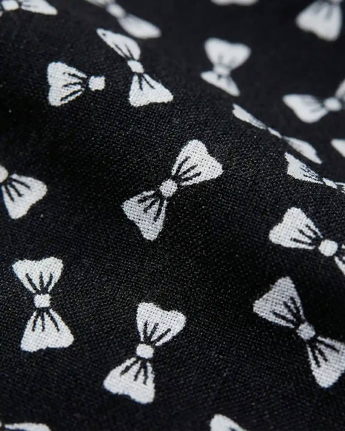 Bump Society – The Comfort Collection: Bow Tie Print Cinched A-Line Maternity Dress