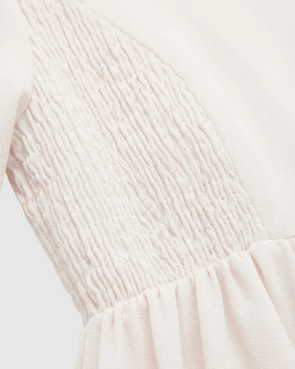 Bump Society – The Comfort Collection: Shirred Ruffle Sleeve Swing Maternity Midi Dress