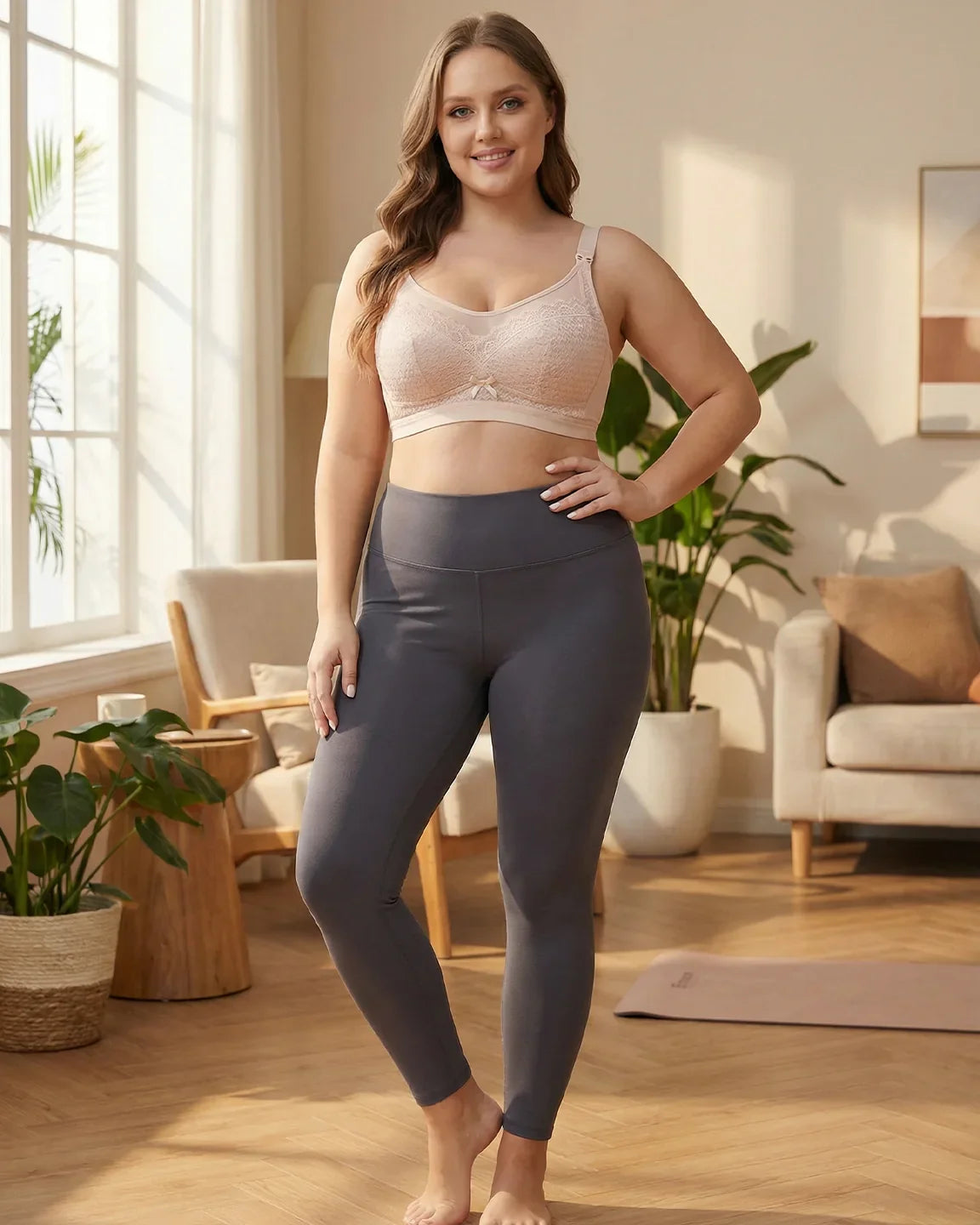 Bump Society – The Nursing Collection: Clip-Down Lace Nursing Bra