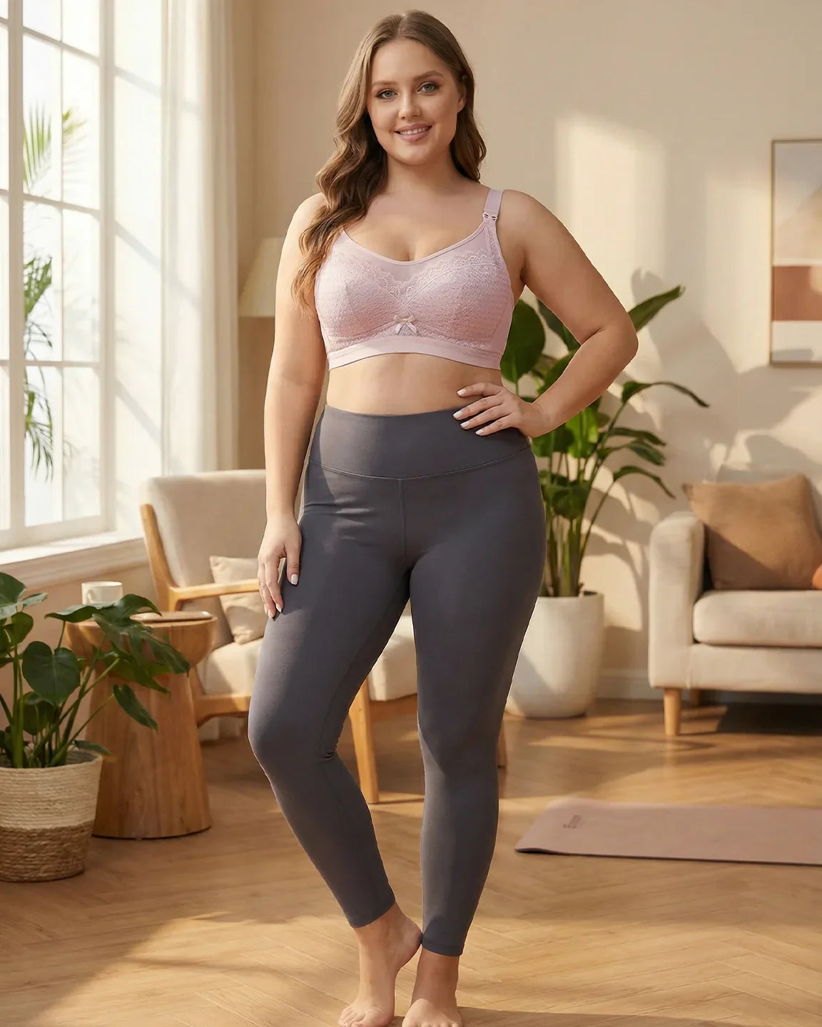 Bump Society – The Nursing Collection: Clip-Down Lace Nursing Bra