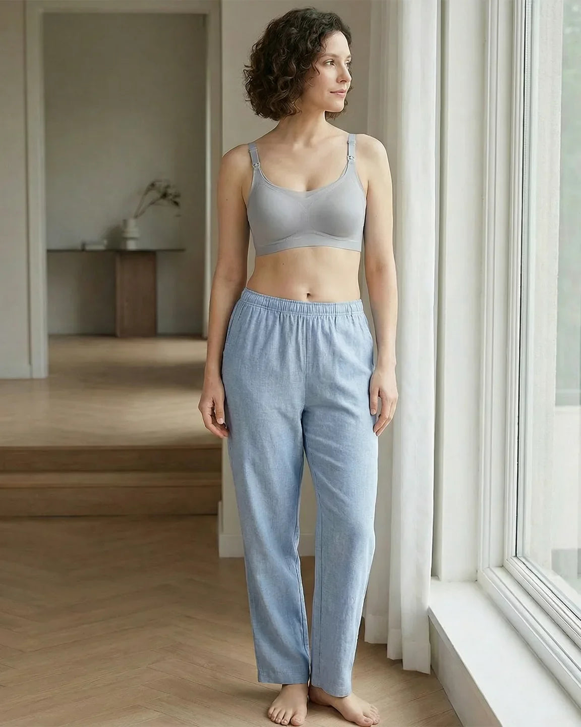 Bump Society – The Nursing Collection: Seamless Ice Silk Ultra-Thin Nursing Bra