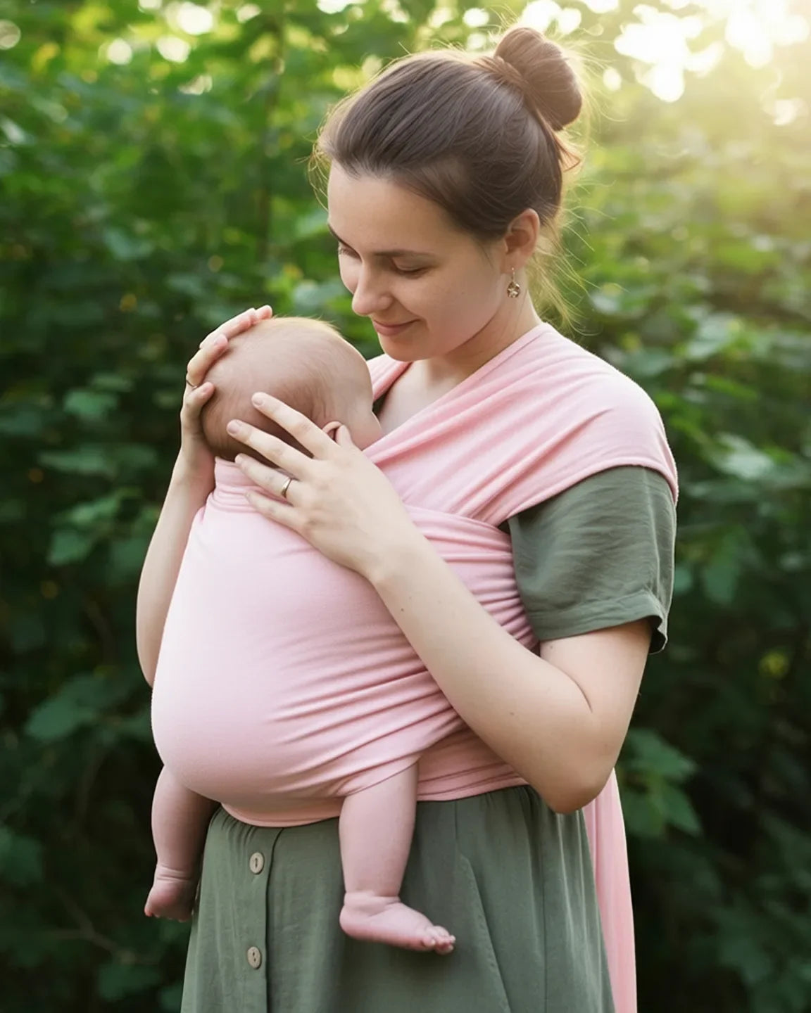 Bump Society – The Comfort Collection: Skin-to-Skin Adjustable Baby Wrap Carrier