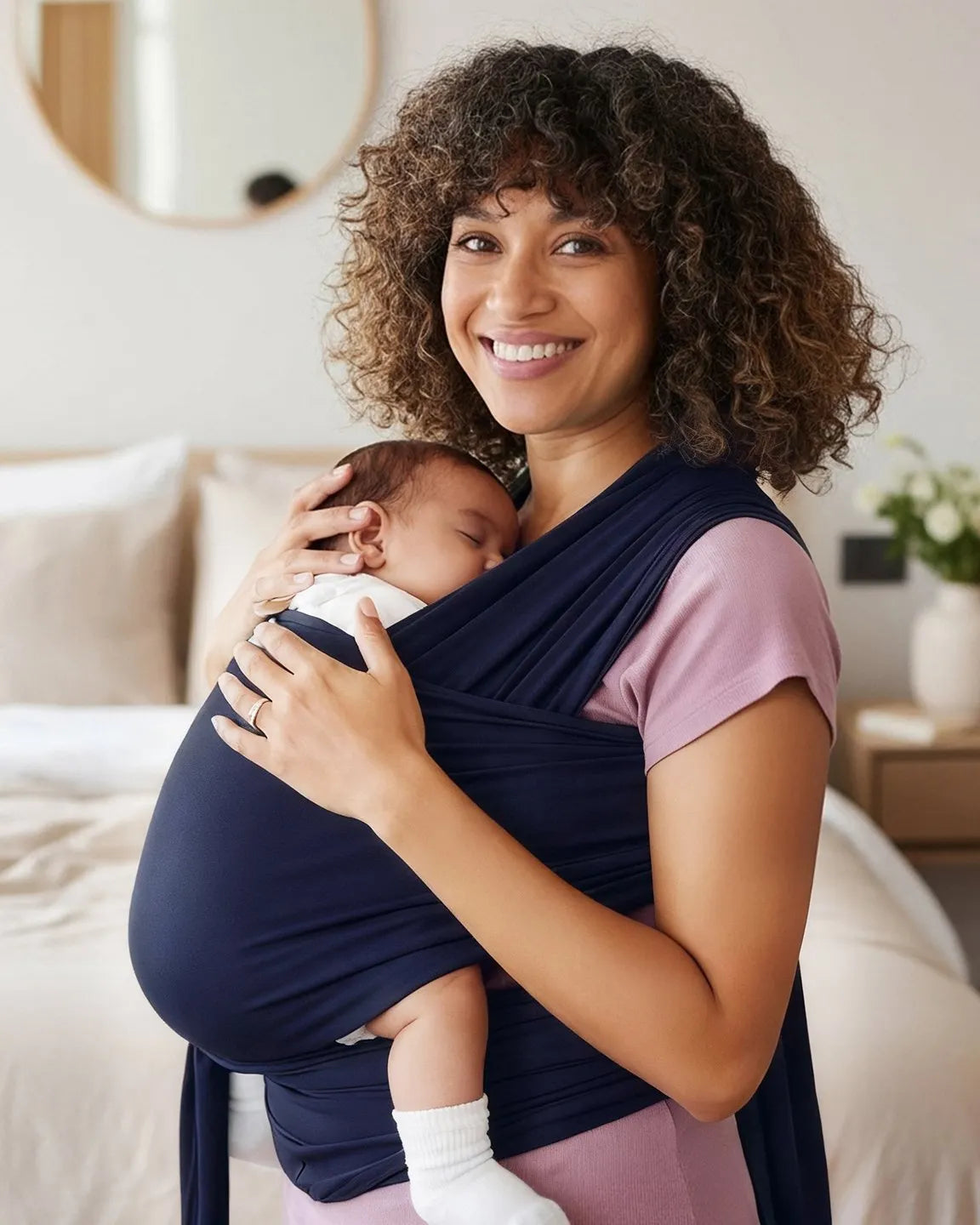 Bump Society – The Comfort Collection: Skin-to-Skin Adjustable Baby Wrap Carrier