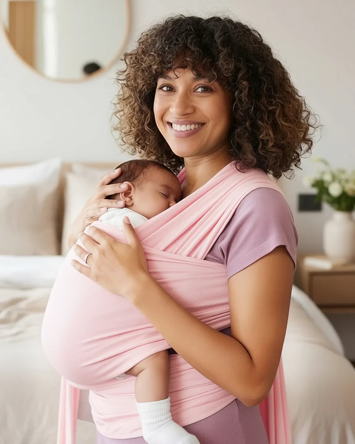 Bump Society – The Comfort Collection: Skin-to-Skin Adjustable Baby Wrap Carrier