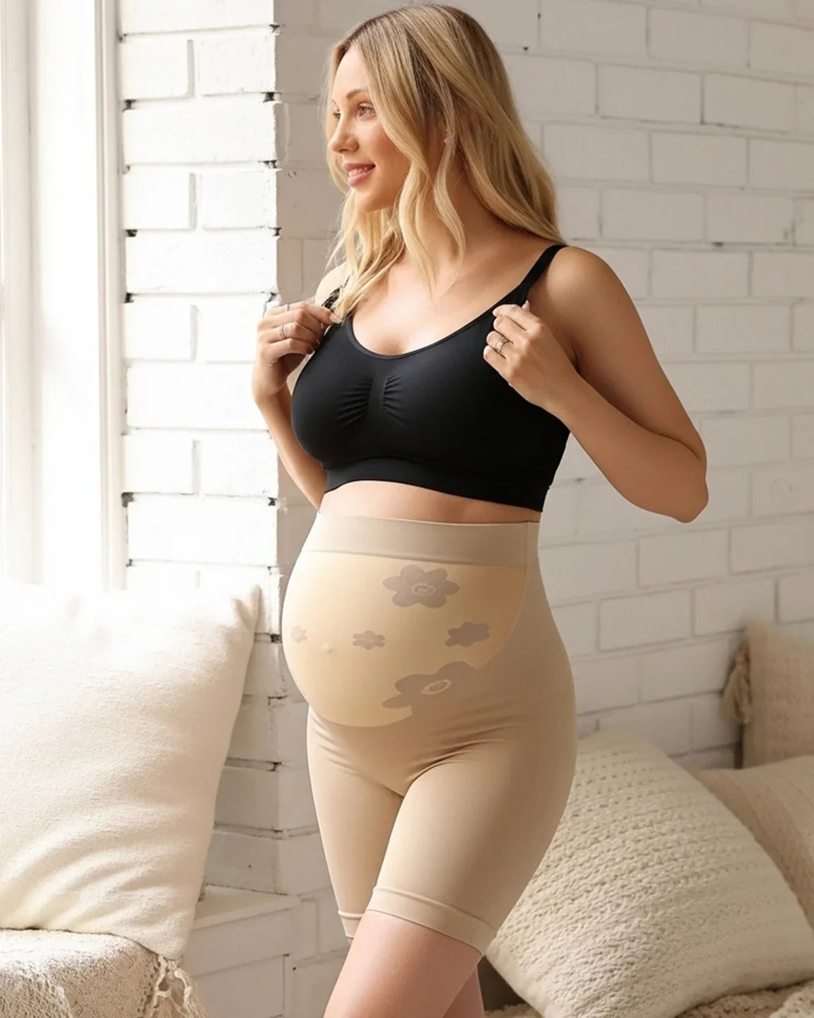 Bump Society – The Comfort Collection: High-Waist Loose Fit Maternity Shorts
