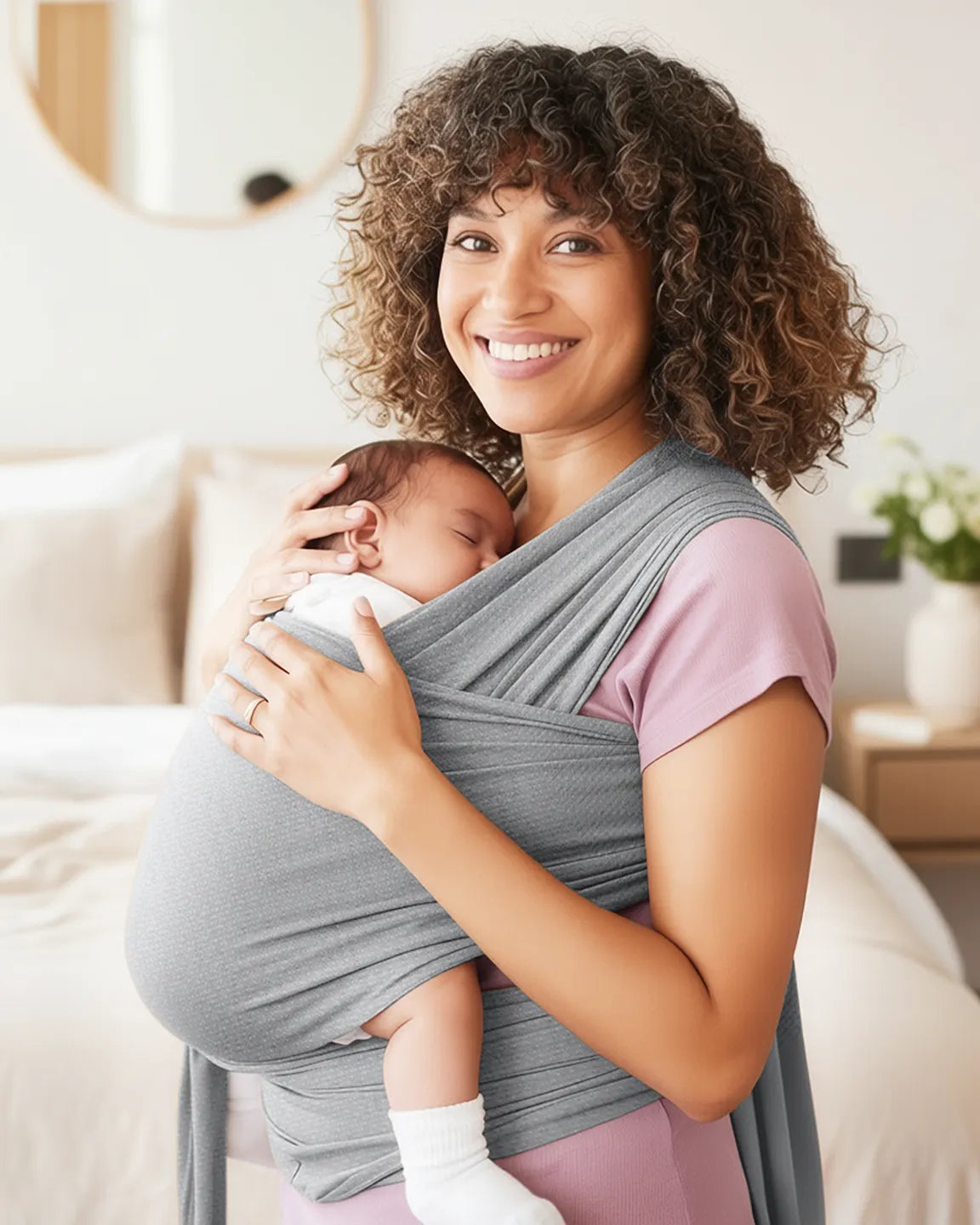 Bump Society – The Comfort Collection: Skin-to-Skin Adjustable Baby Wrap Carrier