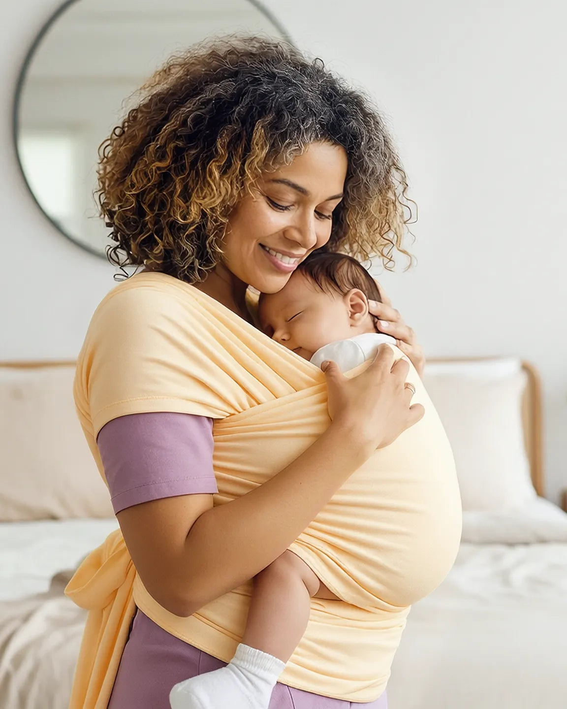 Bump Society – The Comfort Collection: Skin-to-Skin Adjustable Baby Wrap Carrier