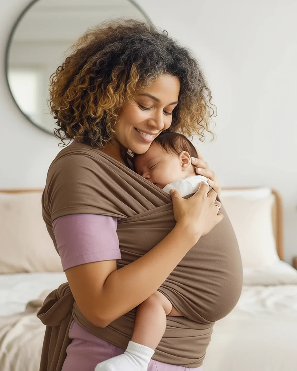 Bump Society – The Comfort Collection: Skin-to-Skin Adjustable Baby Wrap Carrier