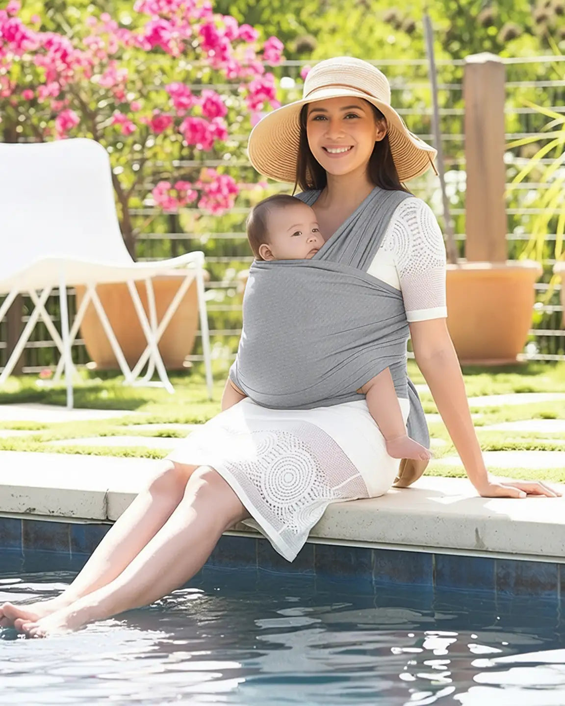 Bump Society – The Comfort Collection: Skin-to-Skin Adjustable Baby Wrap Carrier