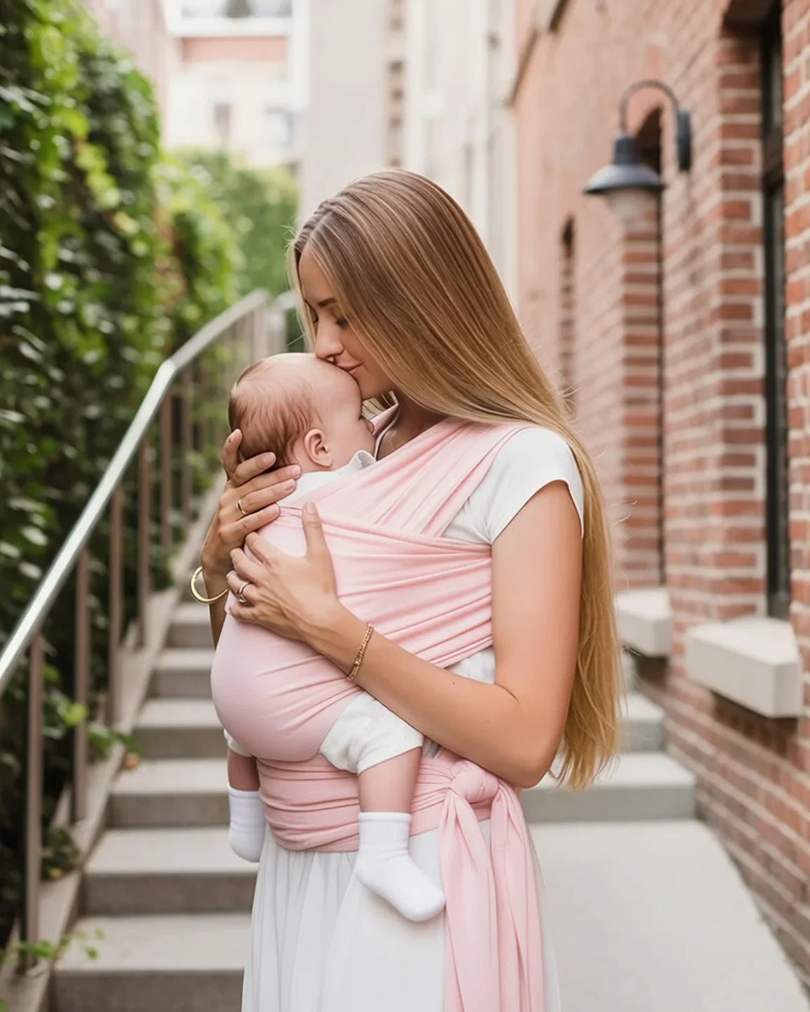 Bump Society – The Comfort Collection: Skin-to-Skin Adjustable Baby Wrap Carrier