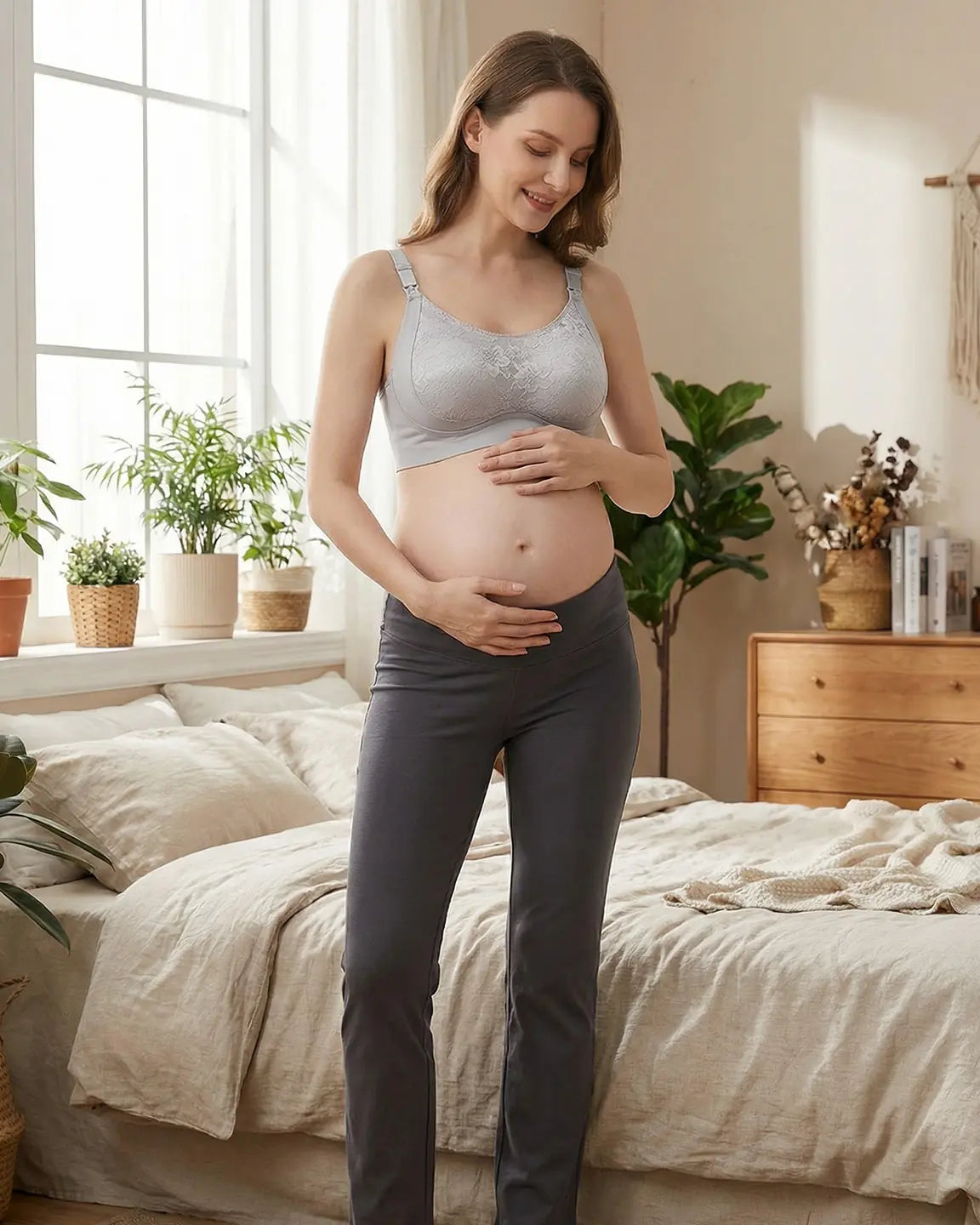 Bump Society – The Comfort Collection: One-Piece Lace Breastfeeding Bra