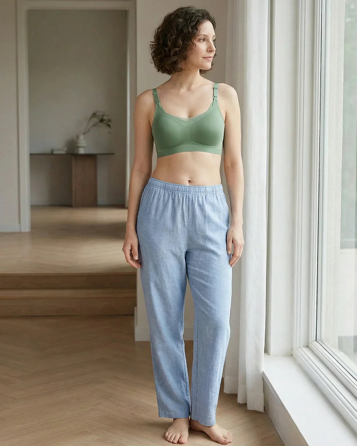 Bump Society – The Nursing Collection: Seamless Ice Silk Ultra-Thin Nursing Bra
