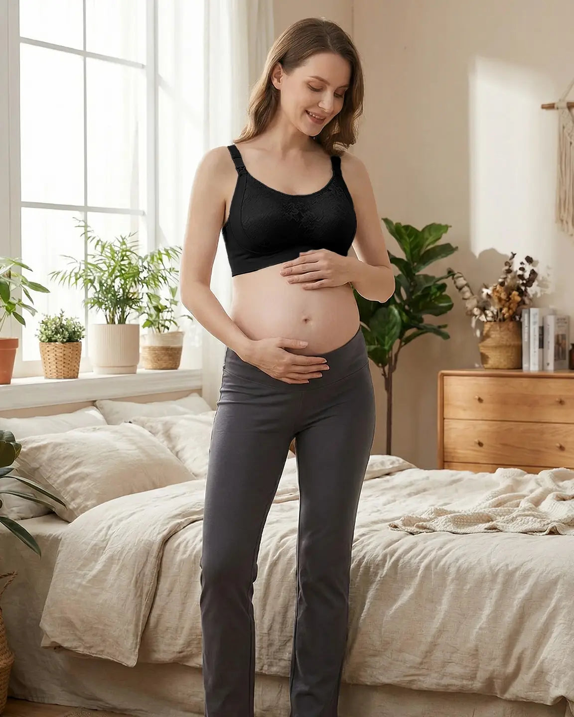Bump Society – The Comfort Collection: One-Piece Lace Breastfeeding Bra
