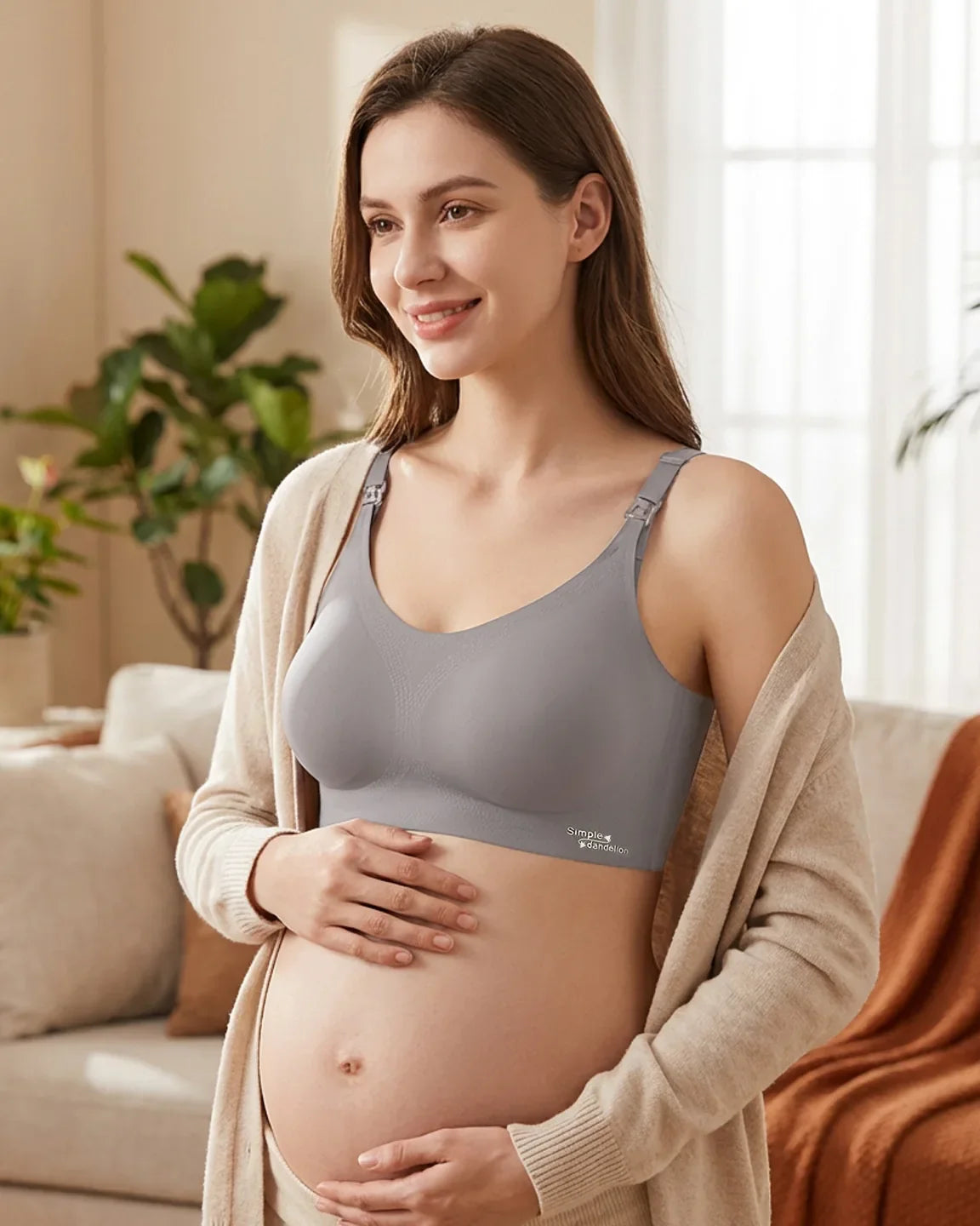 Bump Society – The Nursing Collection: Clip-Down Straps Contoured Nursing Bra