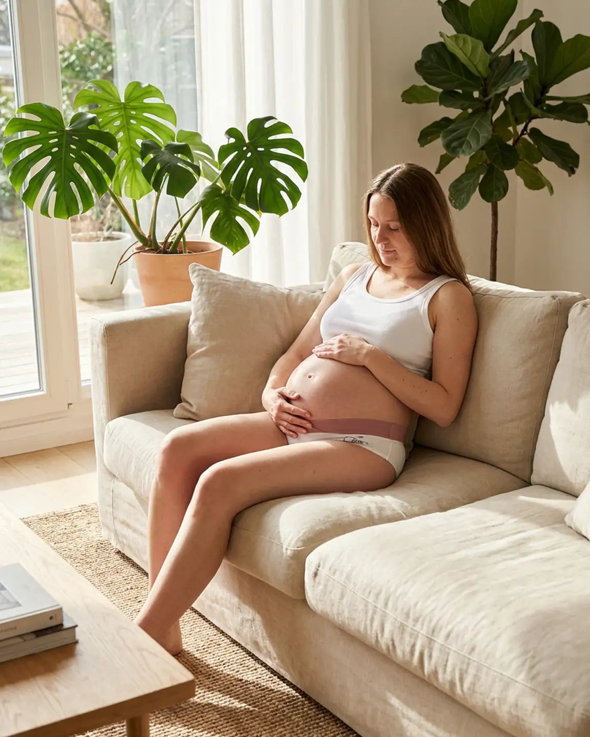 Bump Society – The Comfort Collection: Crossover Front Hip-lifting Maternity Brief