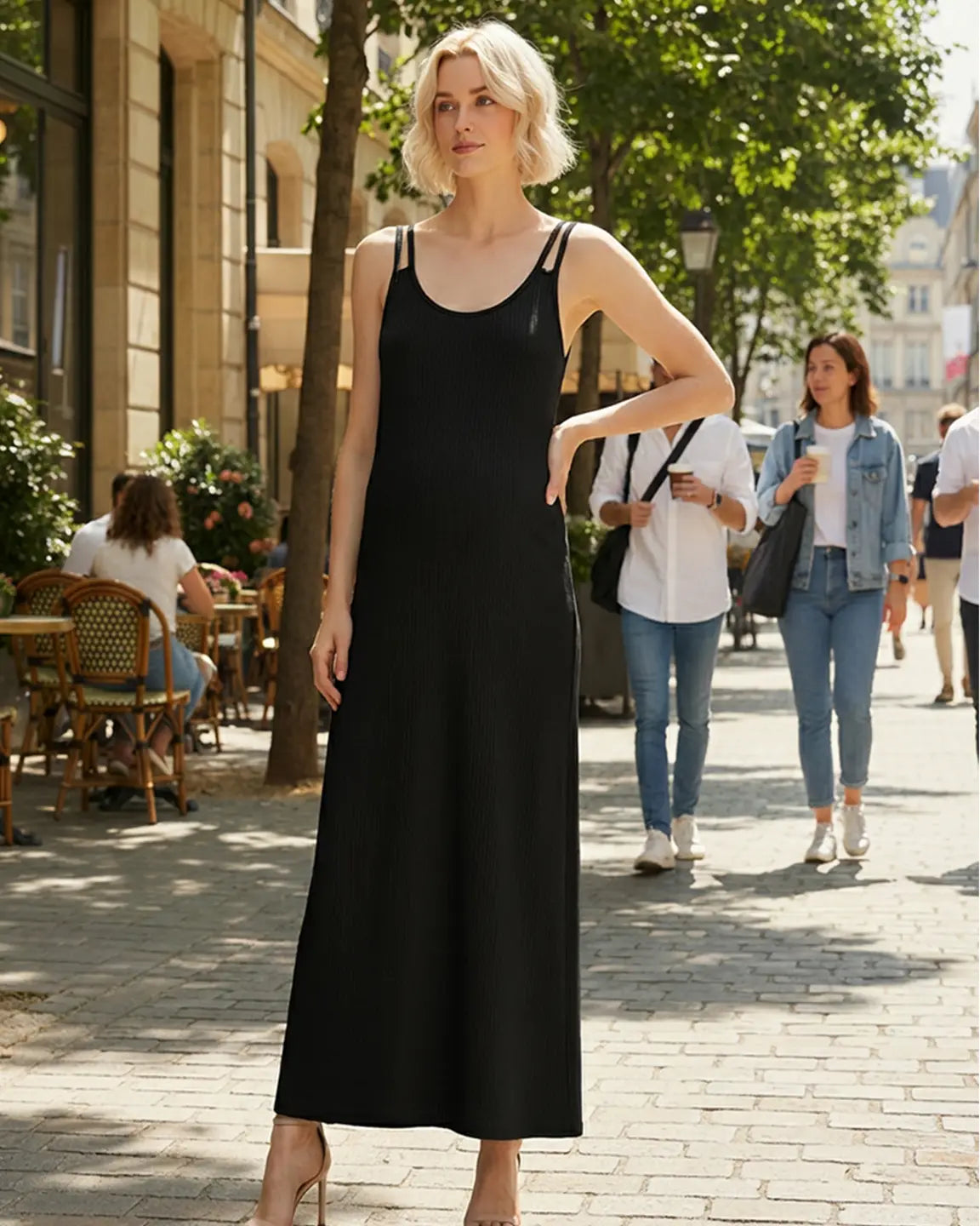 Bump Society – The Comfort Collection: Double Shoulder Straps Everyday Maternity Dress