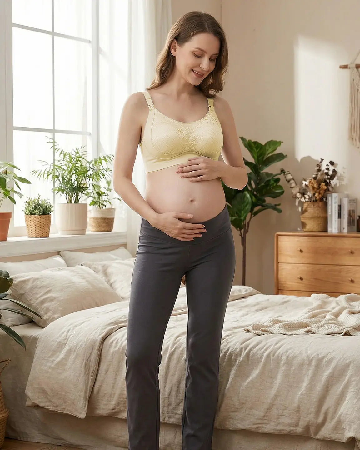 Bump Society – The Comfort Collection: One-Piece Lace Breastfeeding Bra