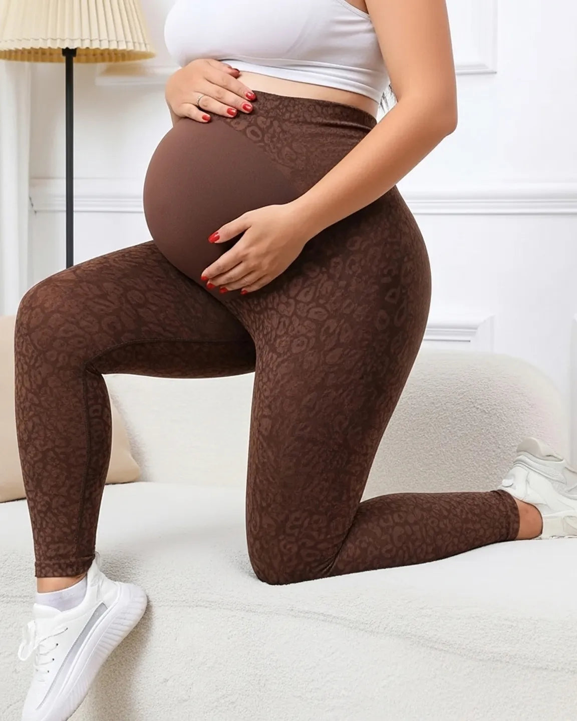 Bump Society – The Comfort Collection: High-waisted Printed Maternity Leggings