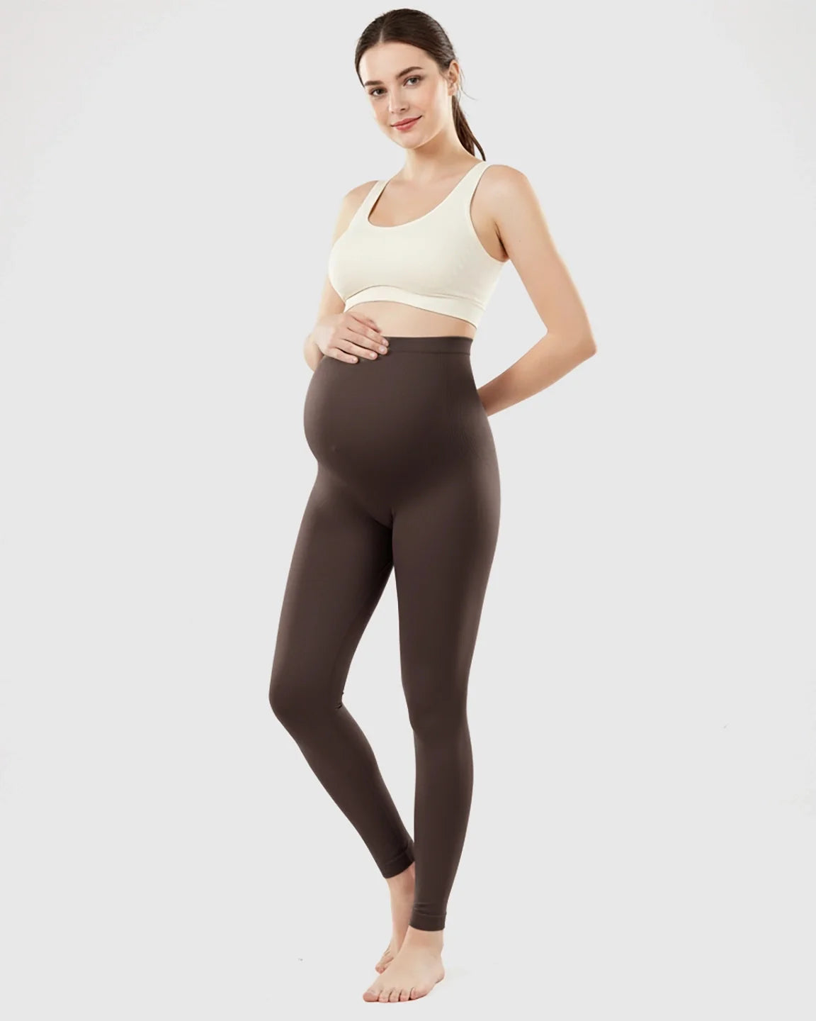 Bump Society – The Comfort Collection: Olivra Seamless High-Waist Maternity Leggings