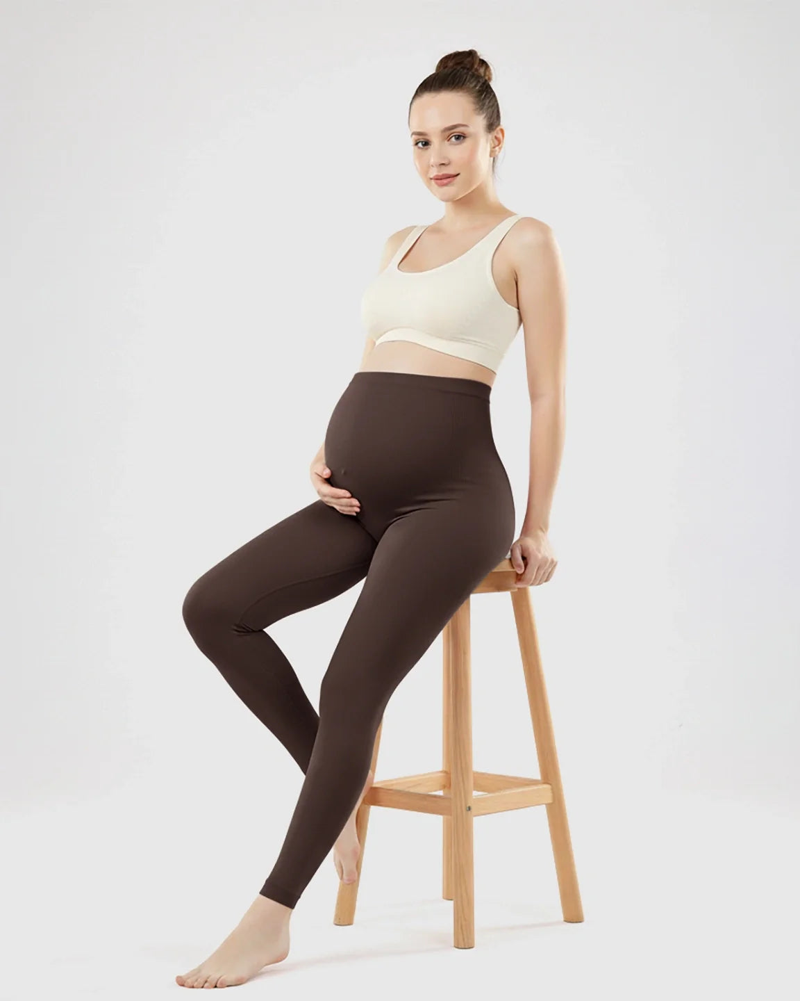Bump Society – The Comfort Collection: Olivra Seamless High-Waist Maternity Leggings