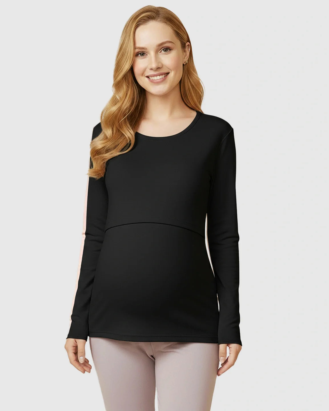 Bump Society – The Nursing Collection: Nursing Access Long Sleeve Thermal Pajama Set