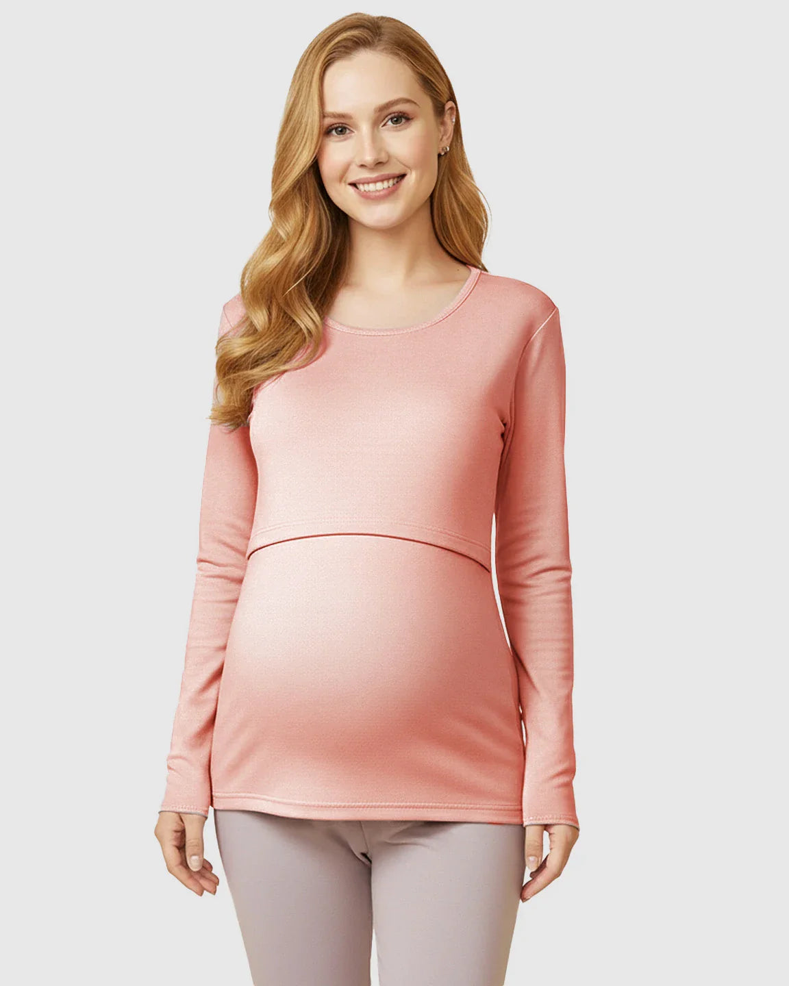 Bump Society – The Nursing Collection: Nursing Access Long Sleeve Thermal Pajama Set