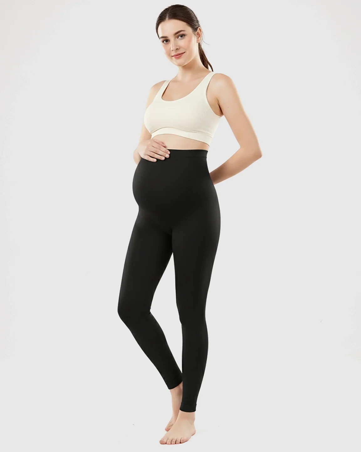 Bump Society – The Comfort Collection: Olivra Seamless High-Waist Maternity Leggings
