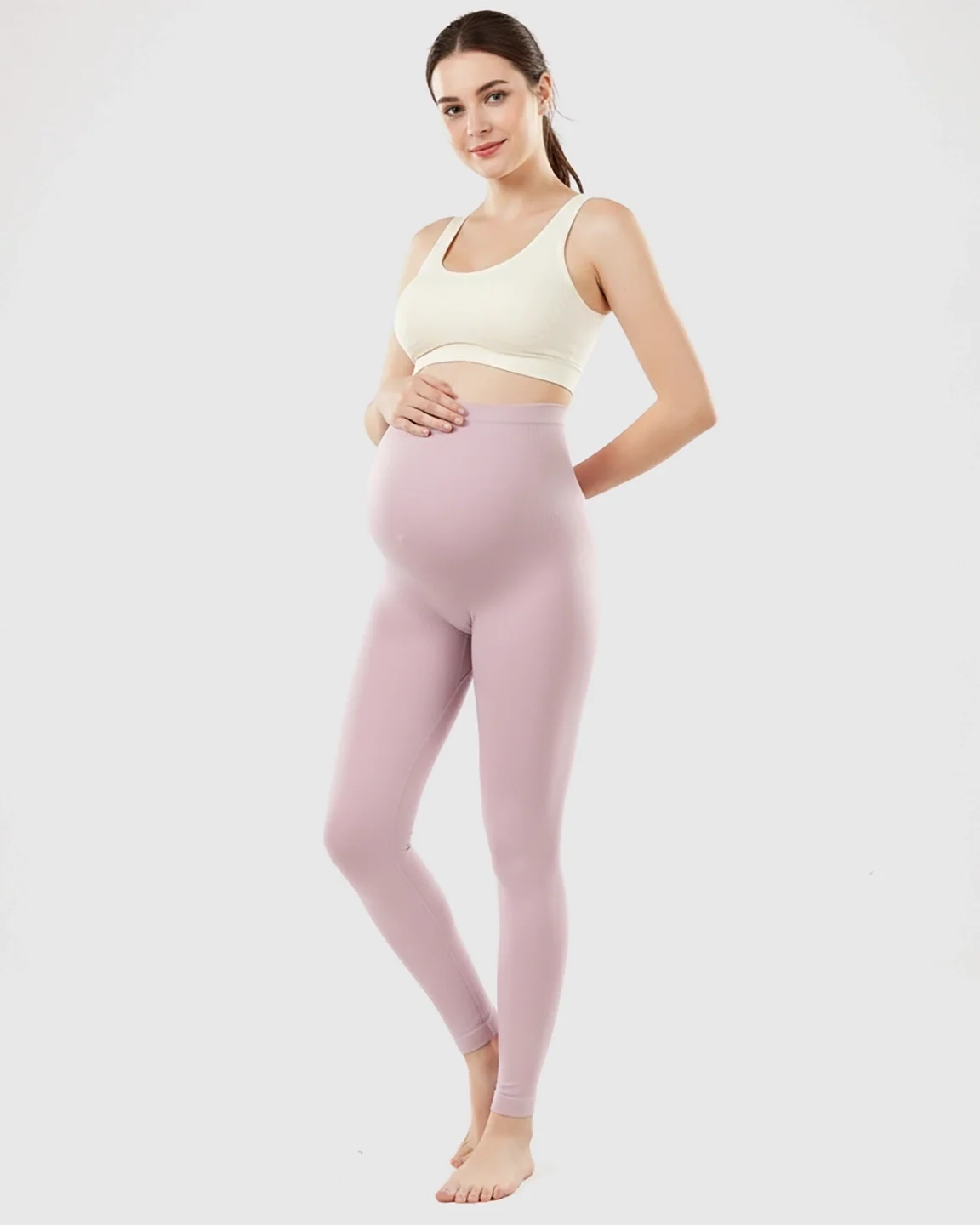 Bump Society – The Comfort Collection: Olivra Seamless High-Waist Maternity Leggings