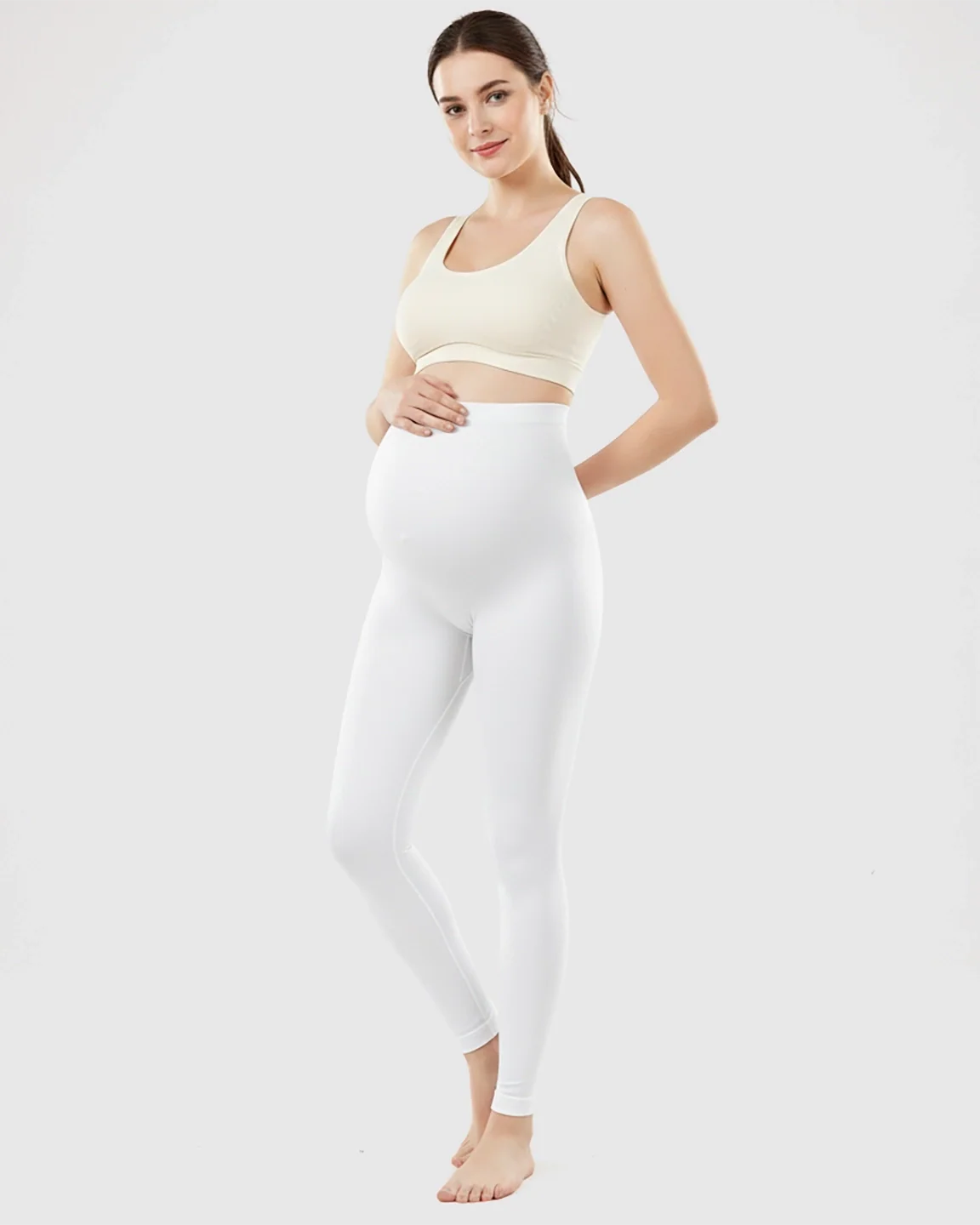 Bump Society – The Comfort Collection: Olivra Seamless High-Waist Maternity Leggings