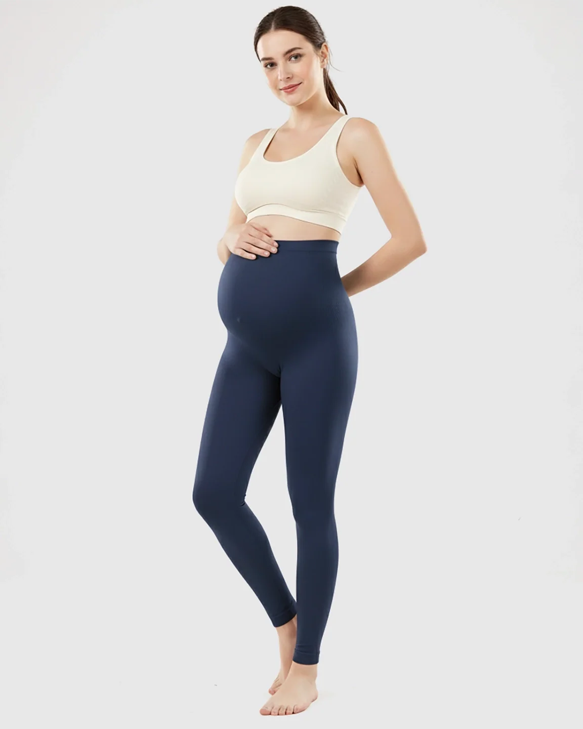 Bump Society – The Comfort Collection: Olivra Seamless High-Waist Maternity Leggings