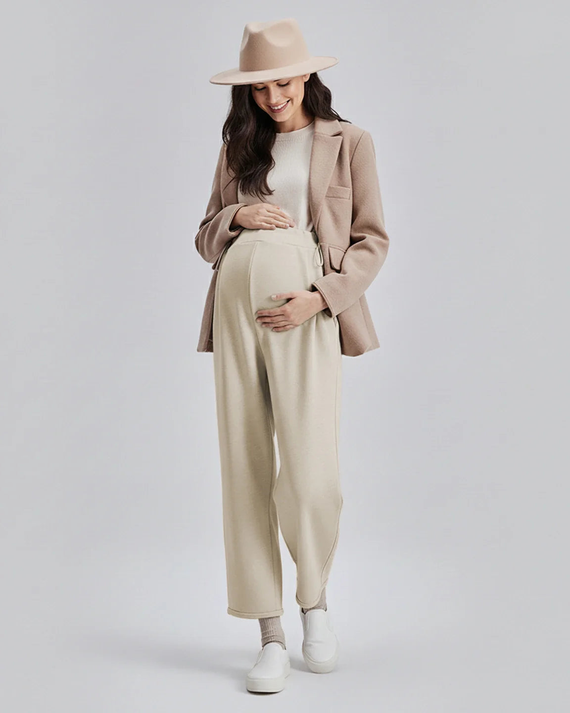 Bump Society – The Comfort Collection: Drawstring Straight Leg Maternity Pants