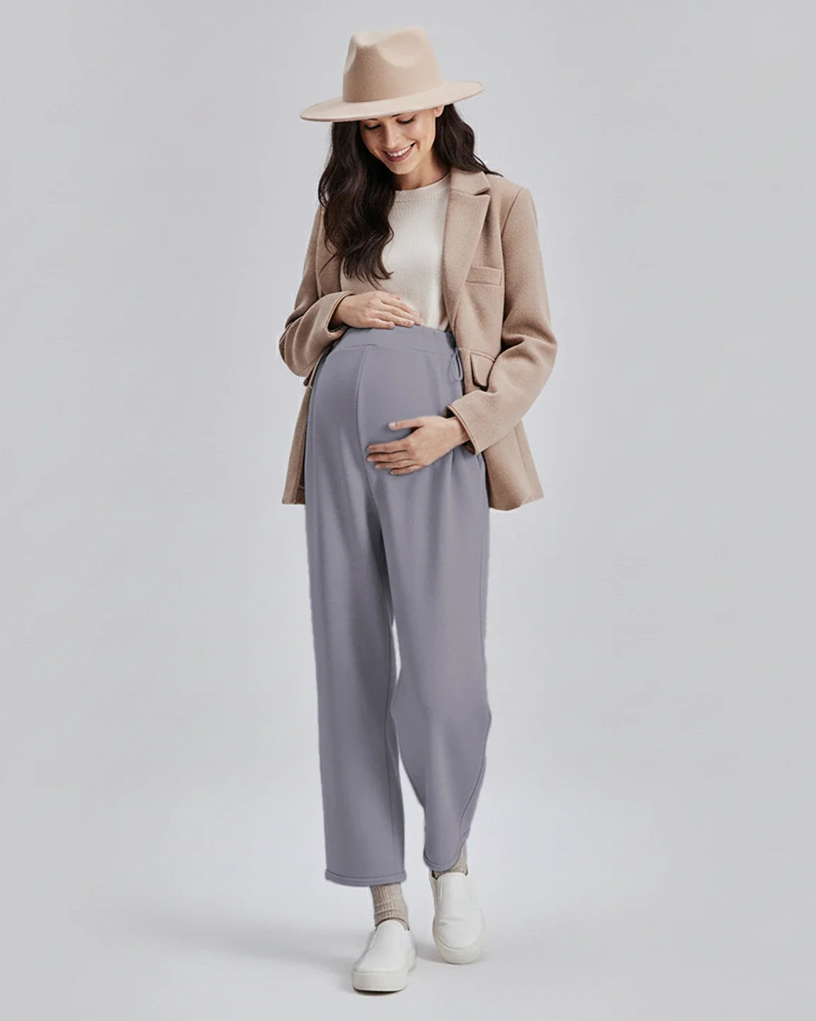 Bump Society – The Comfort Collection: Drawstring Straight Leg Maternity Pants