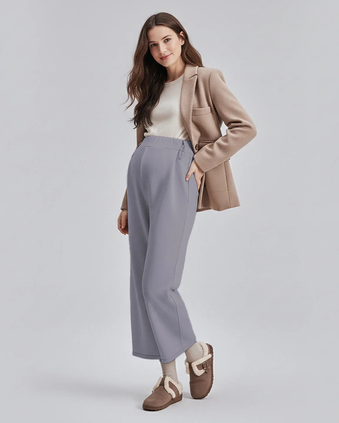Bump Society – The Comfort Collection: Drawstring Straight Leg Maternity Pants