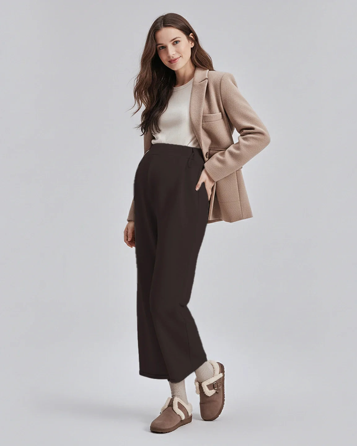 Bump Society – The Comfort Collection: Drawstring Straight Leg Maternity Pants
