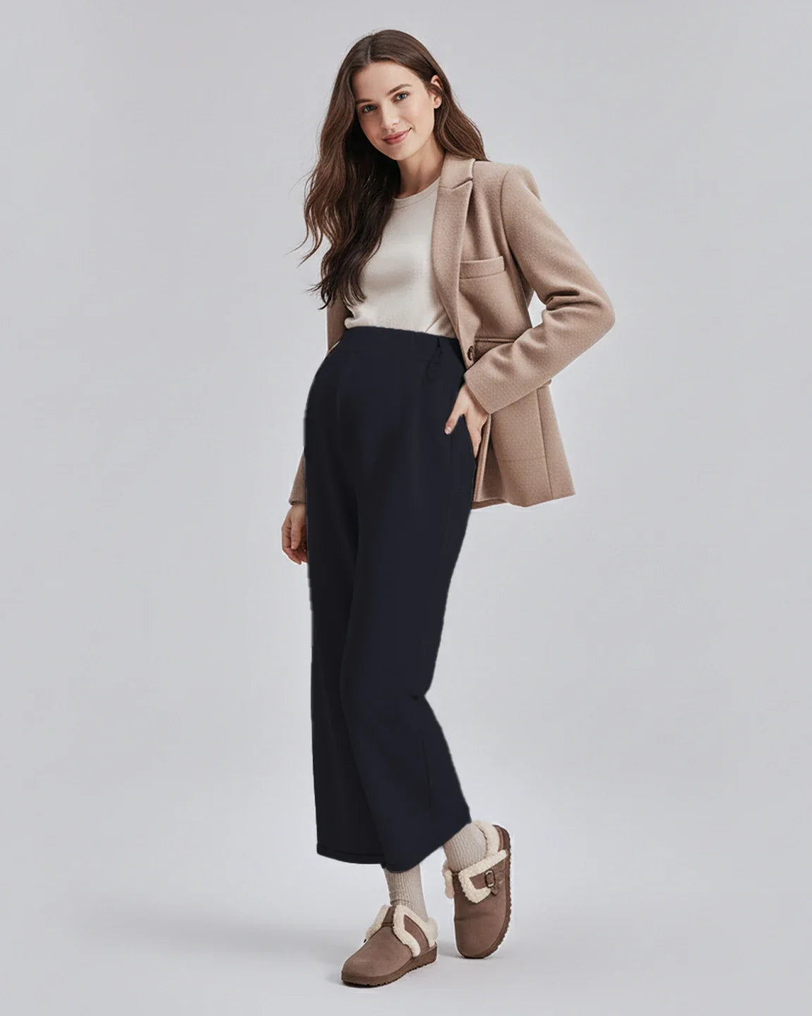 Bump Society – The Comfort Collection: Drawstring Straight Leg Maternity Pants