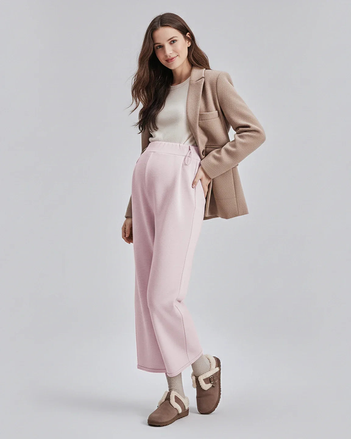 Bump Society – The Comfort Collection: Drawstring Straight Leg Maternity Pants