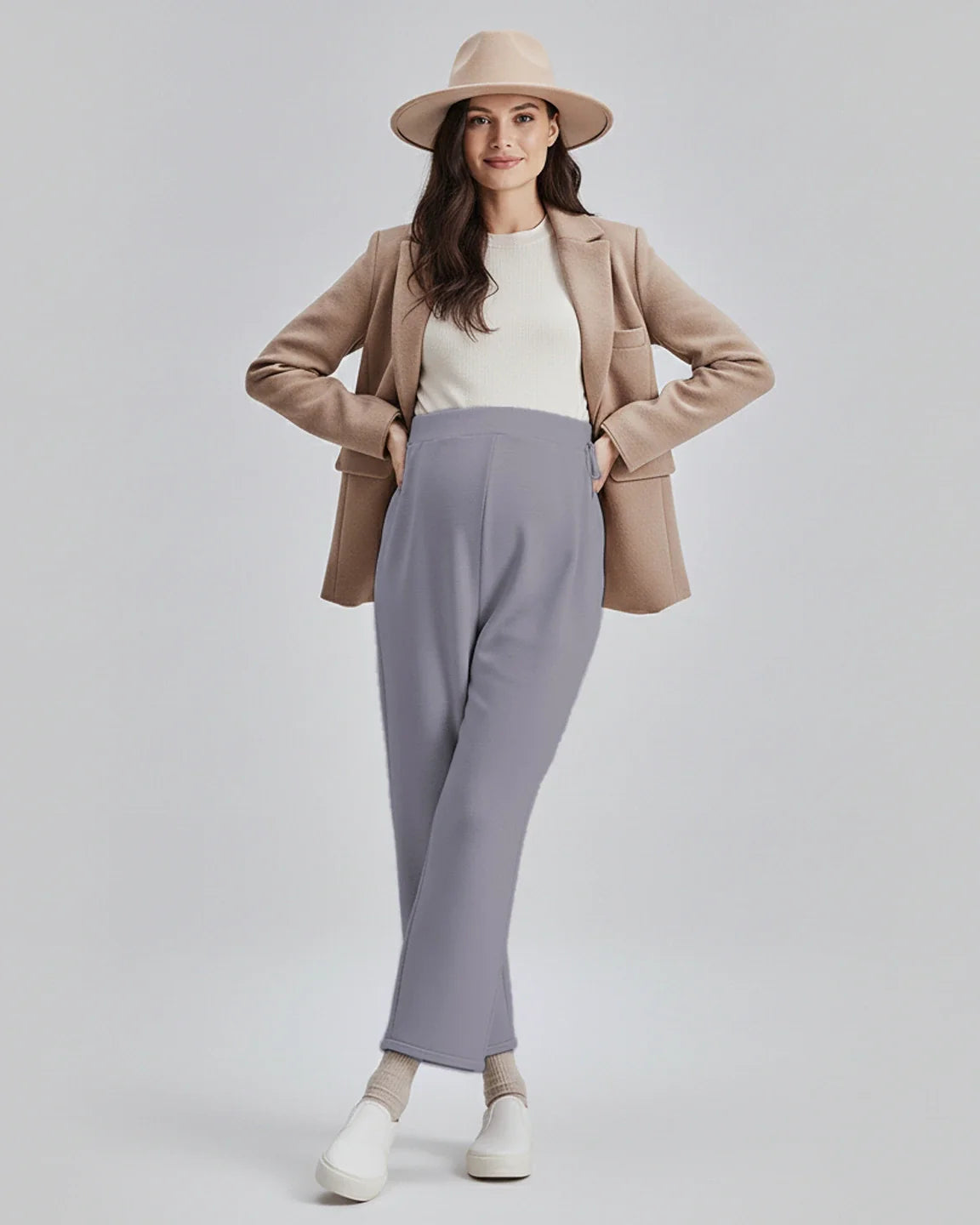 Bump Society – The Comfort Collection: Drawstring Straight Leg Maternity Pants