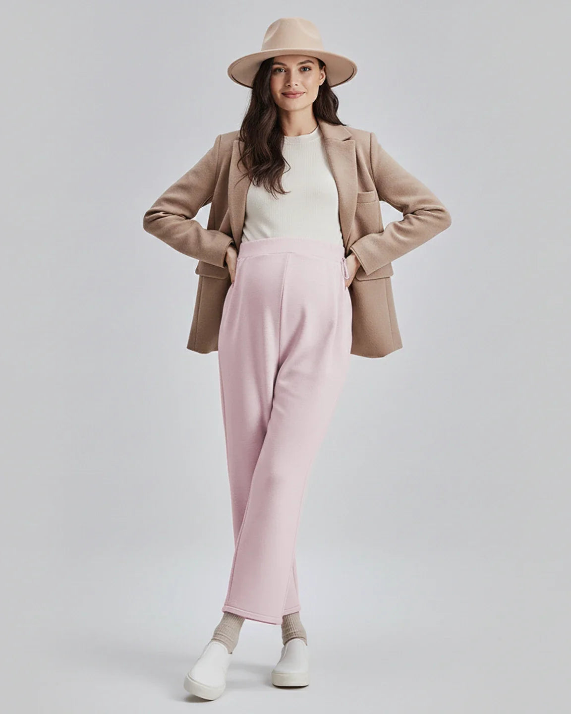 Bump Society – The Comfort Collection: Drawstring Straight Leg Maternity Pants