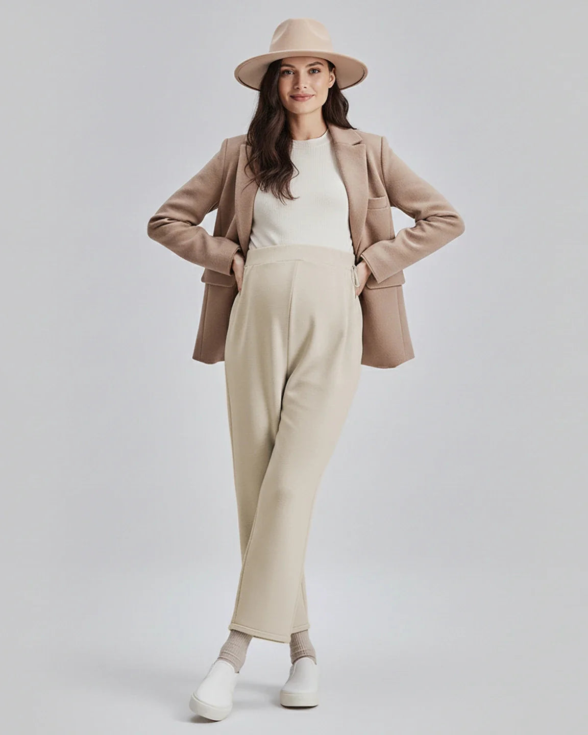 Bump Society – The Comfort Collection: Drawstring Straight Leg Maternity Pants