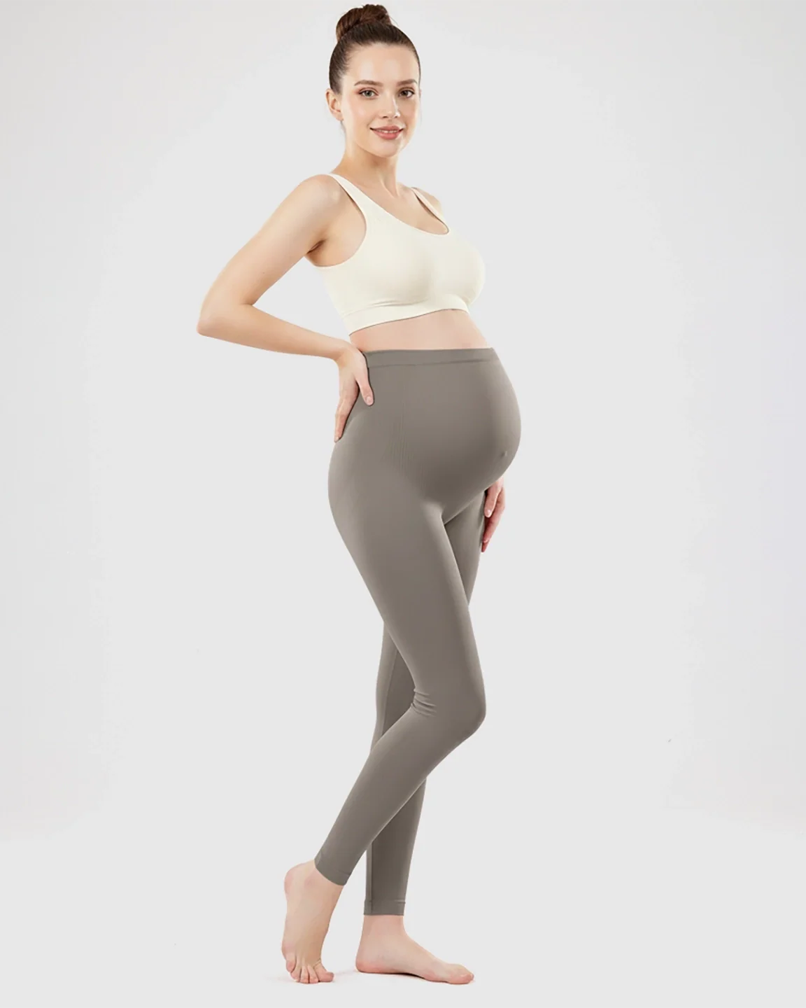 Bump Society – The Comfort Collection: Olivra Seamless High-Waist Maternity Leggings