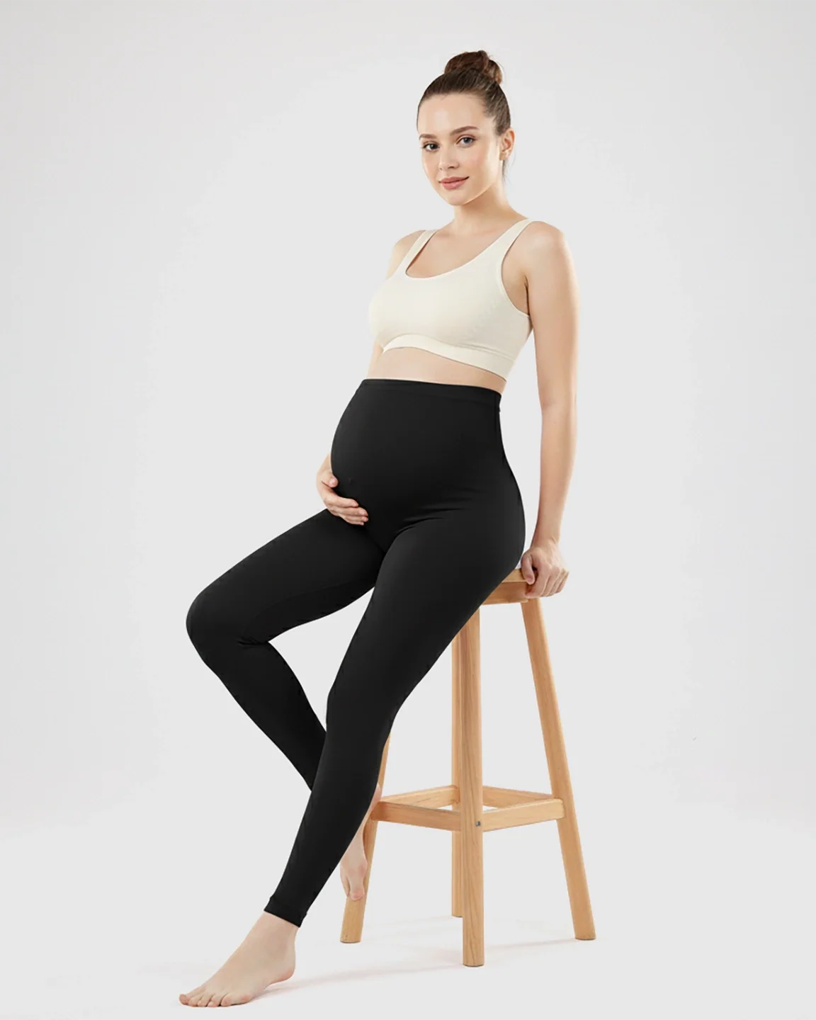 Bump Society – The Comfort Collection: Olivra Seamless High-Waist Maternity Leggings