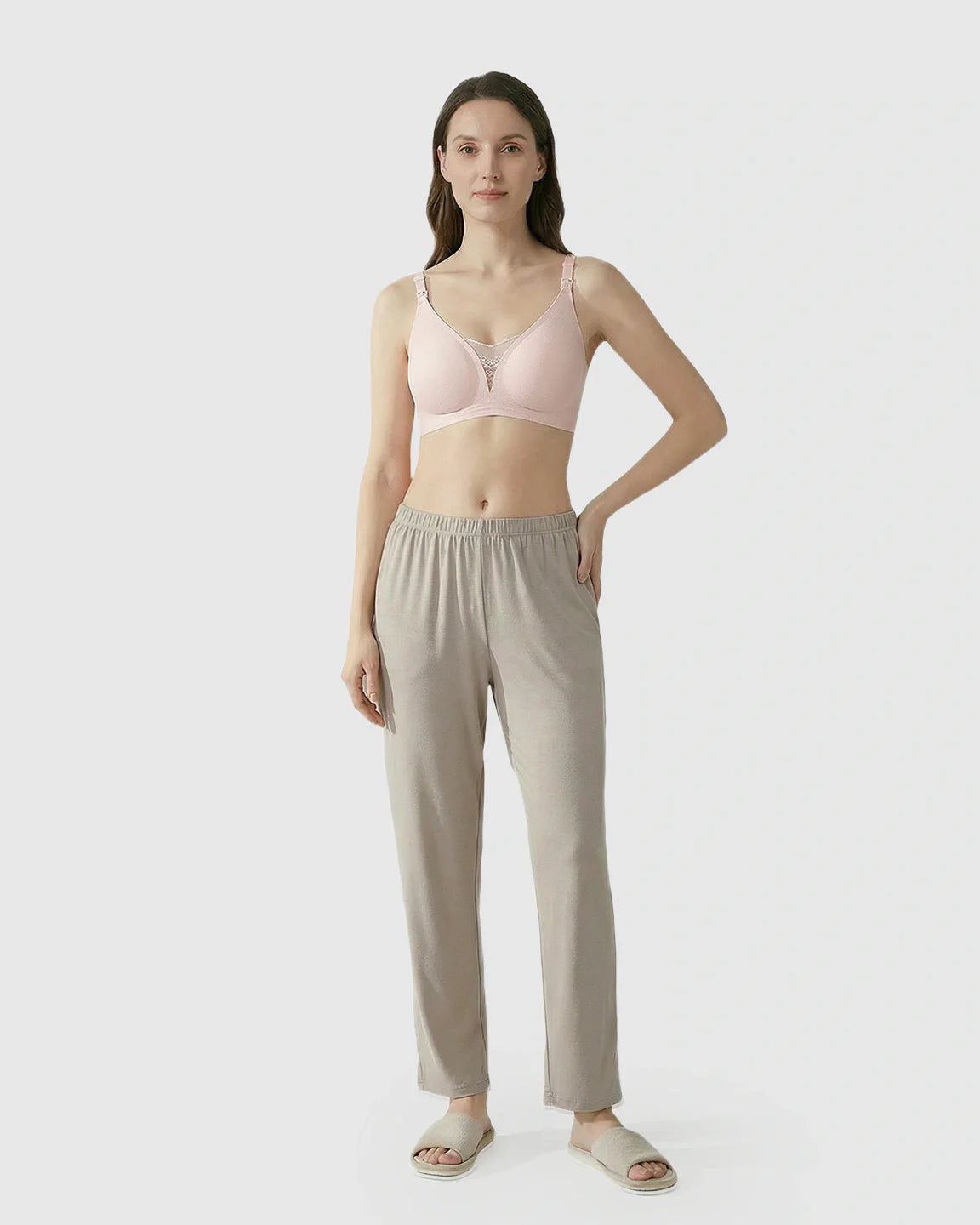 Bump Society – The Nursing Collection: Thin Mesh Jelly Strip Design Nursing Bra