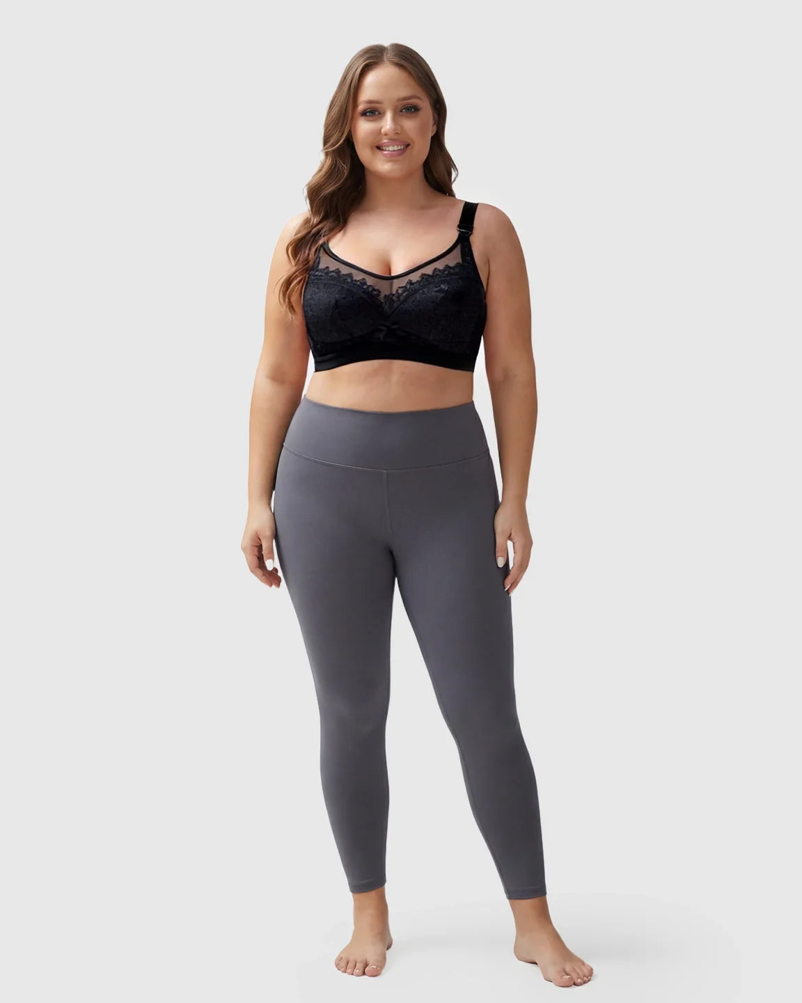 Bump Society – The Nursing Collection: Clip-Down Lace Nursing Bra