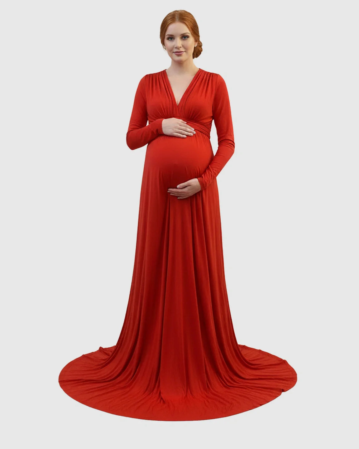 Bump Society – The Comfort Collection: Empire Waist Romantic Style Maternity Photography Gown