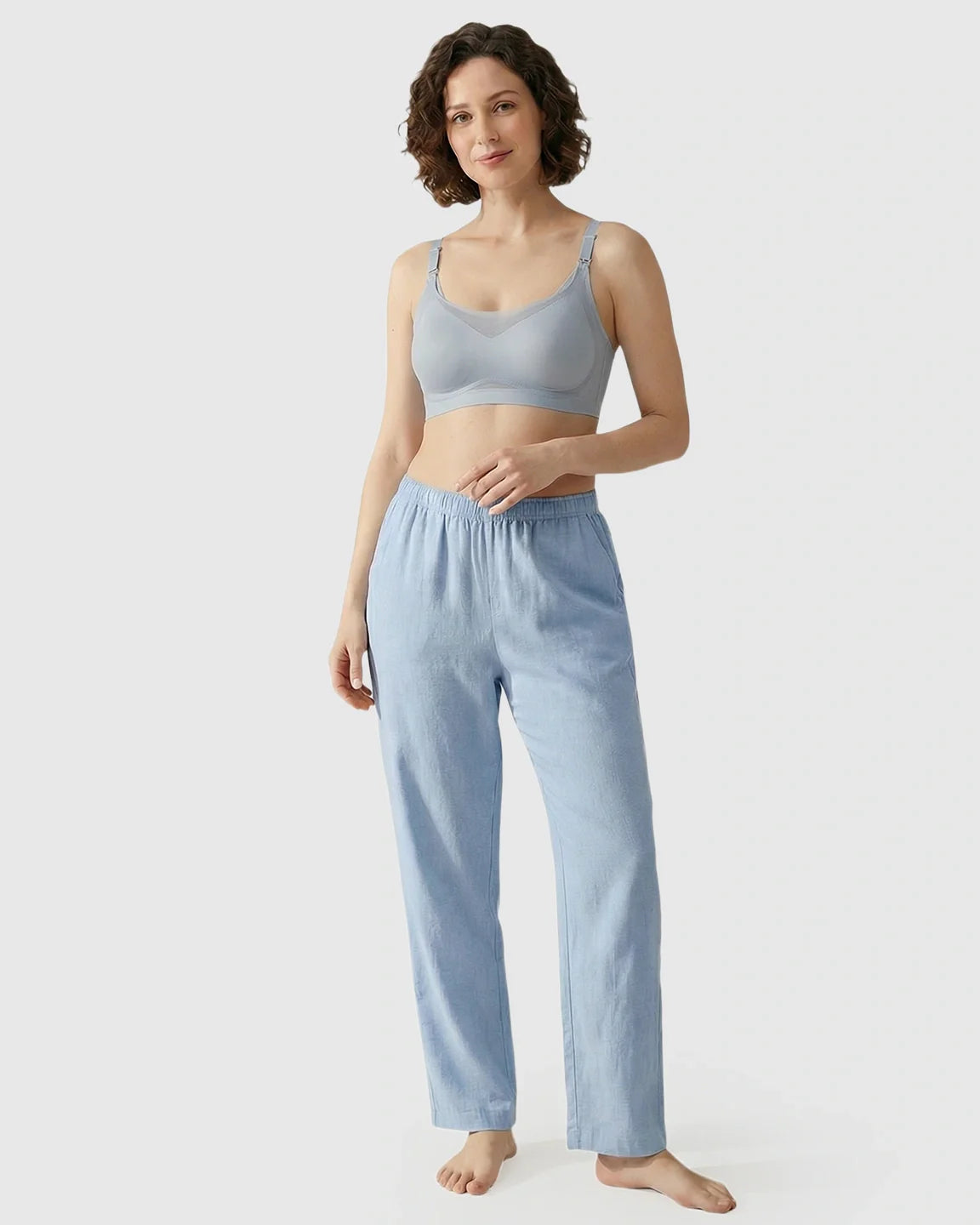 Bump Society – The Nursing Collection: Seamless Ice Silk Ultra-Thin Nursing Bra