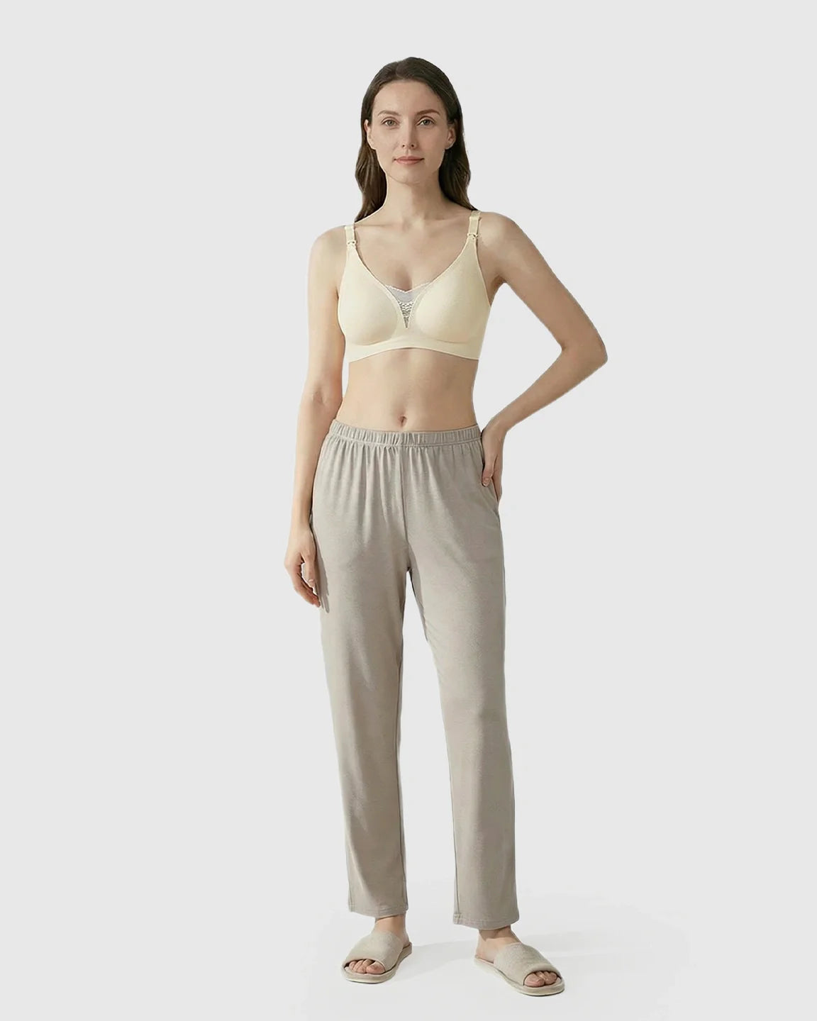 Bump Society – The Nursing Collection: Thin Mesh Jelly Strip Design Nursing Bra