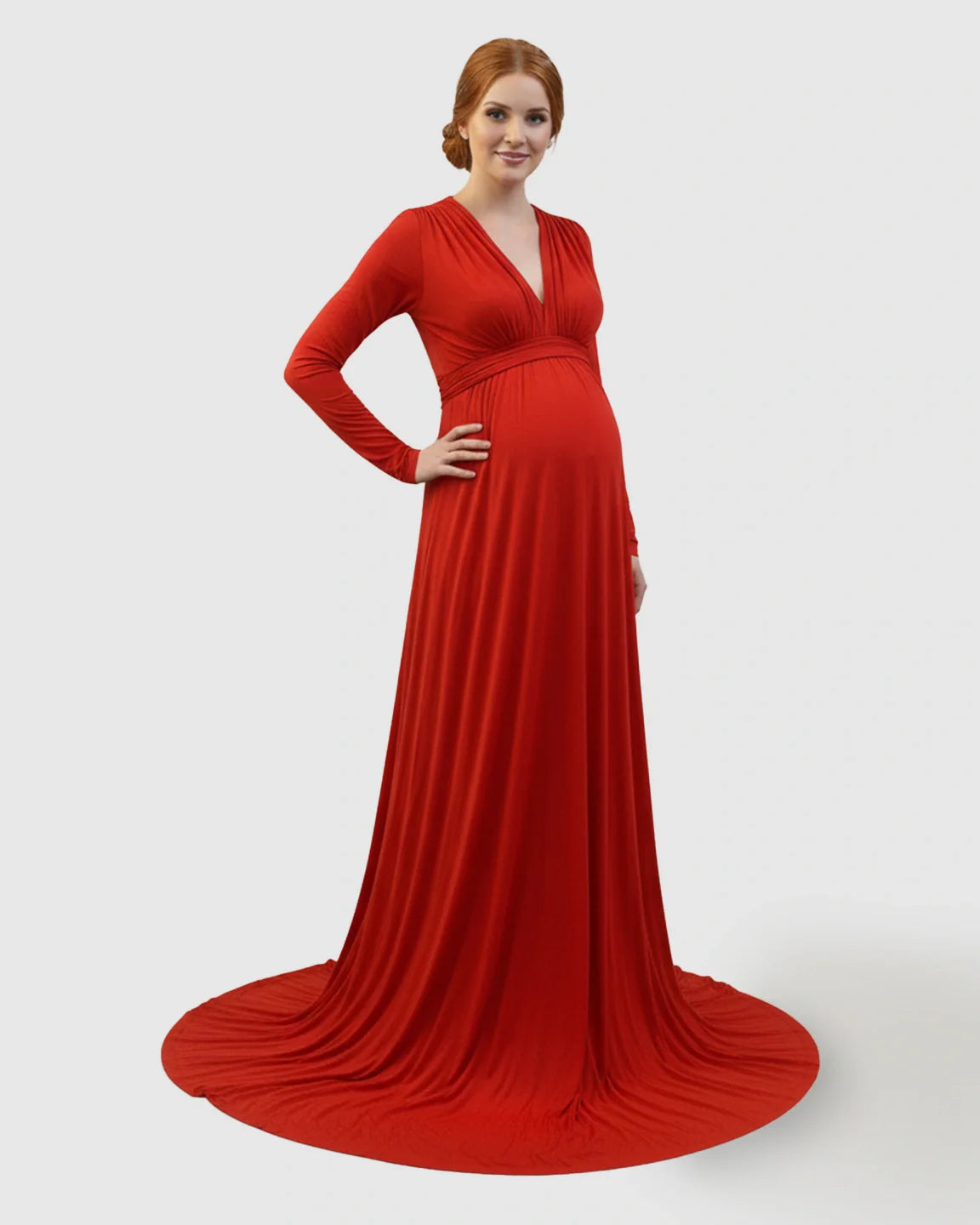 Bump Society – The Comfort Collection: Empire Waist Romantic Style Maternity Photography Gown